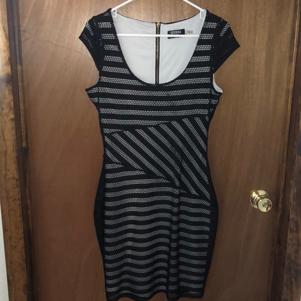Guess dress size 10 black mesh